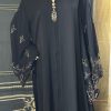 black abaya with scarf