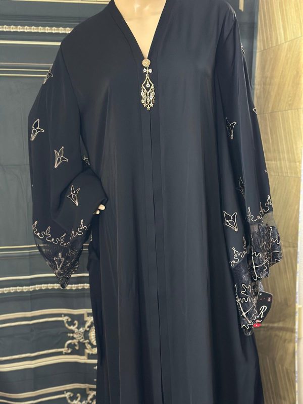 black abaya with scarf